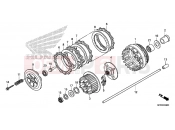 HONDA VT1300CRE VT1300CR 2014 E-8 CLUTCH