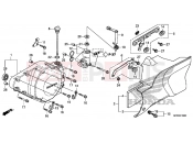 HONDA VT1300CRE VT1300CR 2014 E-10 LEFT CRANKSHAFT COVER