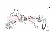 HONDA VT1300CRE VT1300CR 2014 E-14 OIL FILTER / OIL PUMP