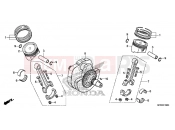 HONDA VT1300CRE VT1300CR 2014 E-16 CRANKSHAFT / PISTON