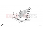HONDA VT1300CRE VT1300CR 2014 F-9 STEERING WHEEL