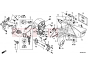 HONDA VT1300CRE VT1300CR 2014 F-24 SIDE COVER / TOOLS / COMBINATION SWITCH