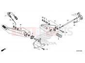 HONDA VT1300CRE VT1300CR 2014 F-29 PEDAL (VT1300CR)
