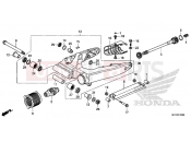 HONDA VT1300CRE VT1300CR 2014 F-32 SWING ARM