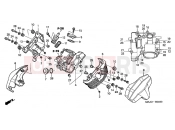 HONDA VTX1300S7 VTX1300S 2007 E-1 FRONT CYLINDER HEAD COVER