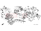 HONDA VTX1300S7 VTX1300S 2007 E-2 FRONT CYLINDER HEAD