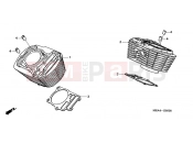 HONDA VTX1300S7 VTX1300S 2007 E-5 CYLINDER