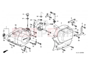 HONDA VTX1300S7 VTX1300S 2007 E-9 LEFT CRANKSHAFT COVER