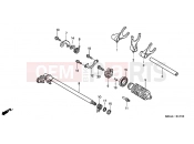 HONDA VTX1300S7 VTX1300S 2007 E-17 TRANSMISSION DRUM