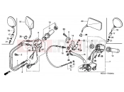 HONDA VTX1300S7 VTX1300S 2007 F-3 HANDLE SWITCH / LEVER / CABLE
