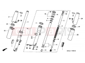 HONDA VTX1300S7 VTX1300S 2007 F-8 FRONT FORK