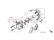 HONDA VTX1300S7 VTX1300S 2007 F-9 FRONT BRAKE CALIPER