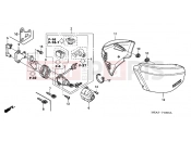 HONDA VTX1300S7 VTX1300S 2007 F-18 SIDE COVER
