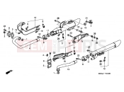 HONDA VTX1300S7 VTX1300S 2007 F-21 EXHAUST DRUM
