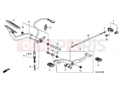 HONDA VTX1300S7 VTX1300S 2007 F-22 PEDAL