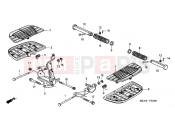 HONDA VTX1300S7 VTX1300S 2007 F-23 FOOTREST