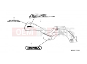 HONDA VTX1300S7 VTX1300S 2007 F-36 LOGO / SYMBOL