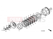 HONDA CRF230F9 CRF230F 2009 E-6 CLUTCH