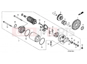 HONDA CRF230F9 CRF230F 2009 E-10-1 STARTER ENGINE (CRF230F8 / 9 / B)