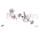 HONDA CRF230F9 CRF230F 2009 E-12 CRANKSHAFT / PISTON