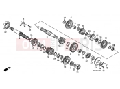 HONDA CRF230F9 CRF230F 2009 E-13 TRANSMISSION