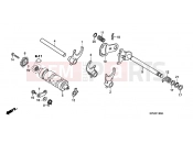 HONDA CRF230F9 CRF230F 2009 E-14 TRANSMISSION DRUM