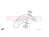 HONDA CRF230F9 CRF230F 2009 F-6 FRONT FENDER