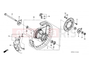 HONDA CRF230F9 CRF230F 2009 F-11 REAR WHEEL