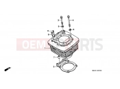 HONDA FX650Y FX650 2000 E-5 CYLINDER