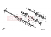 HONDA FX650Y FX650 2000 E-16 TRANSMISSION