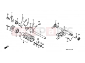 HONDA FX650Y FX650 2000 E-17 TRANSMISSION DRUM