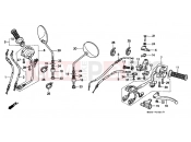 HONDA FX650Y FX650 2000 F-3 HANDLE LEVER / SWITCH / CABLE