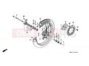 HONDA FX650Y FX650 2000 F-10 FRONT WHEEL