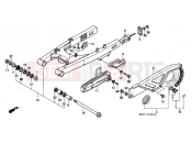 HONDA FX650Y FX650 2000 F-22 SWING ARM