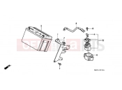 HONDA FX650Y FX650 2000 F-27 BATTERY