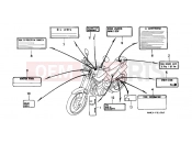 HONDA FX650Y FX650 2000 F-31 WARNING LABEL