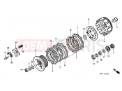 HONDA XR250LS3 XR250 TORNADE LS 2003 E-7 CLUTCH