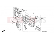 HONDA XR250LS3 XR250 TORNADE LS 2003 F-9 FRONT BRAKE CALIPER