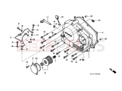 HONDA XR250HSE XR250HS 2014 E-6 RIGHT CRANKSHAFT COVER