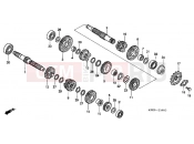 HONDA XR250HSE XR250HS 2014 E-16 TRANSMISSION