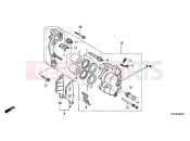 HONDA XR250HSE XR250HS 2014 F-9 FRONT BRAKE CALIPER