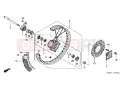 HONDA XR250HSE XR250HS 2014 F-10 FRONT WHEEL