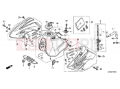 HONDA XR250HSE XR250HS 2014 F-13-1 FUEL TANK (XR250HS6,7,8, E / LS6,7,8)