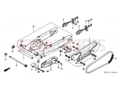 HONDA XR250HSE XR250HS 2014 F-21 SWING ARM