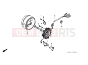 HONDA XR250RT XR250R 1996 E-10 GENERATOR