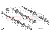 HONDA XR250RT XR250R 1996 E-13 TRANSMISSION