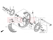 HONDA XR250RT XR250R 1996 F-13 REAR WHEEL