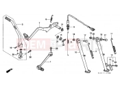 HONDA XR250RT XR250R 1996 F-19 PEDAL / PUSH LEVER ARM