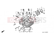 HONDA XR400RY XR400R 2000 E-2 CYLINDER HEAD