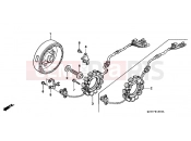 HONDA XR400RY XR400R 2000 E-10 GENERATOR